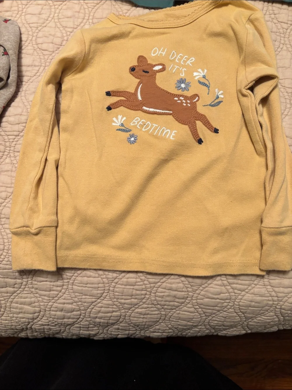 Carter's Girls Long-Sleeve Tops Set - Coral, Mustard, Teal, Gray